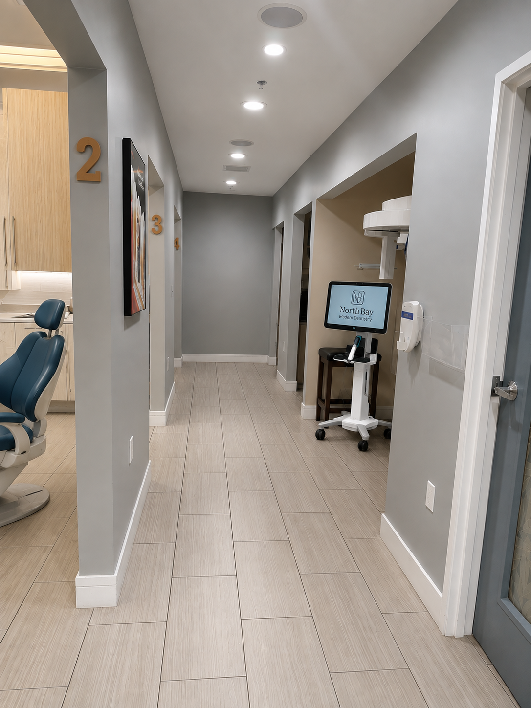 NorthBay Modern Dentistry hallway